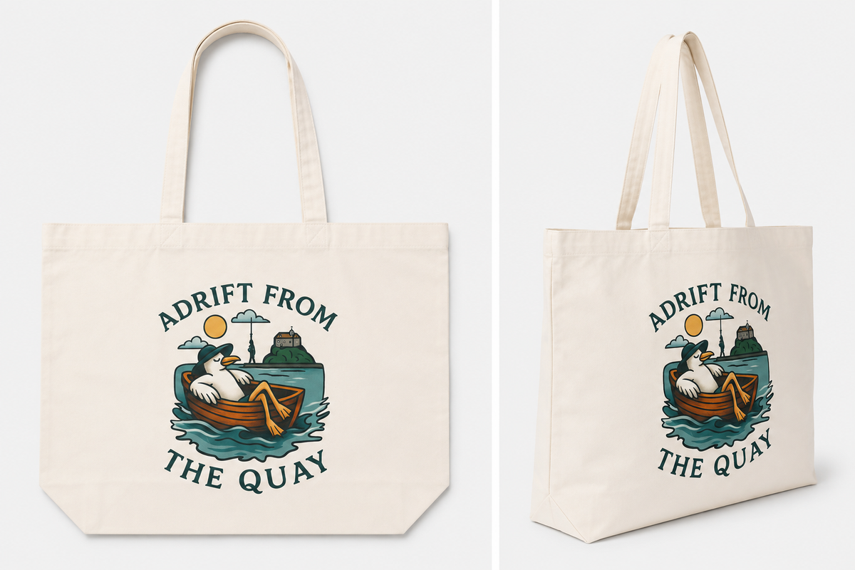 Adrift from the Quay maxi tote bag