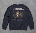 Skullduggery Below the Law Sweater in navy