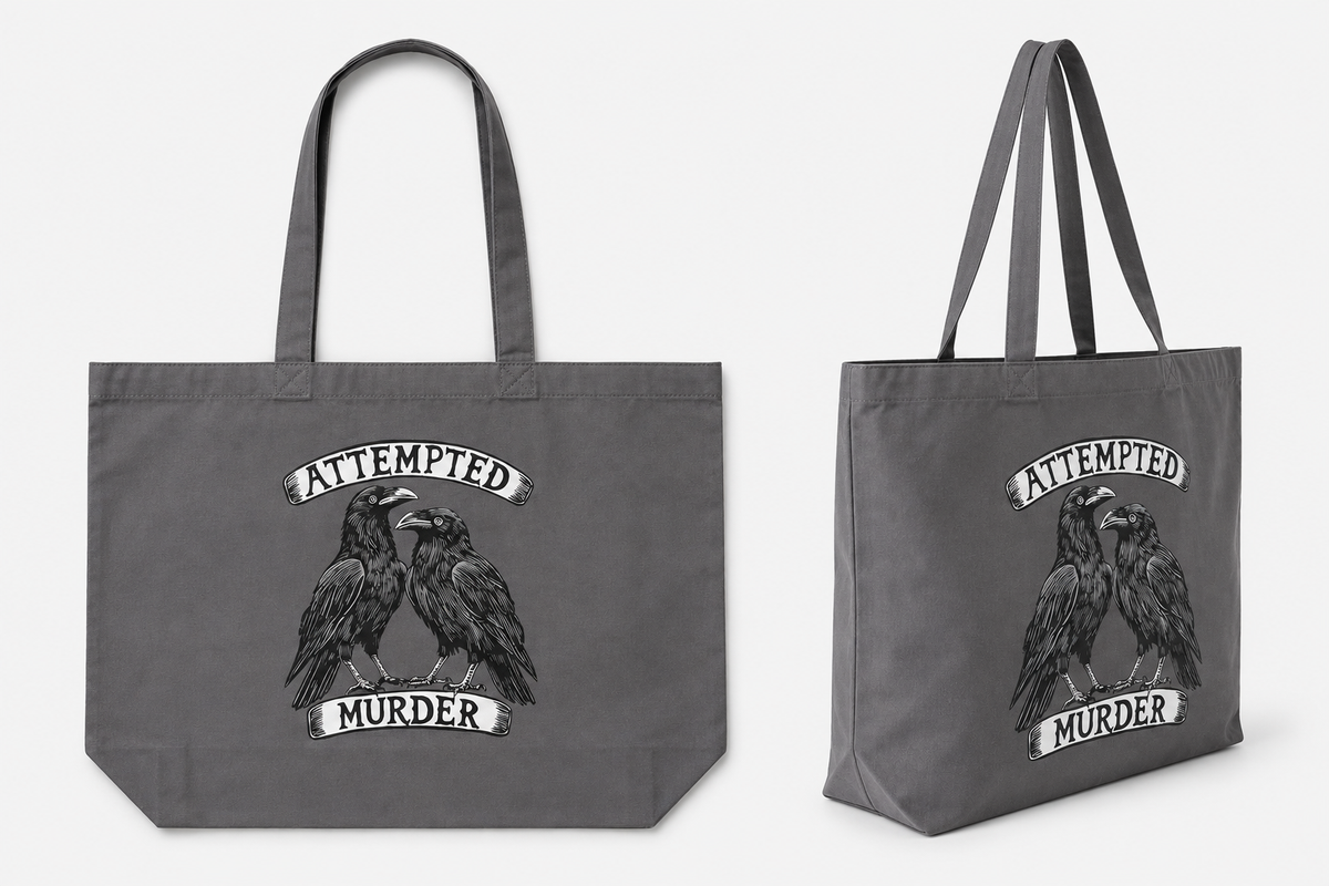 Attempted Murder maxi tote bag