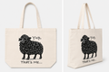 Black Sheep maxi tote bag