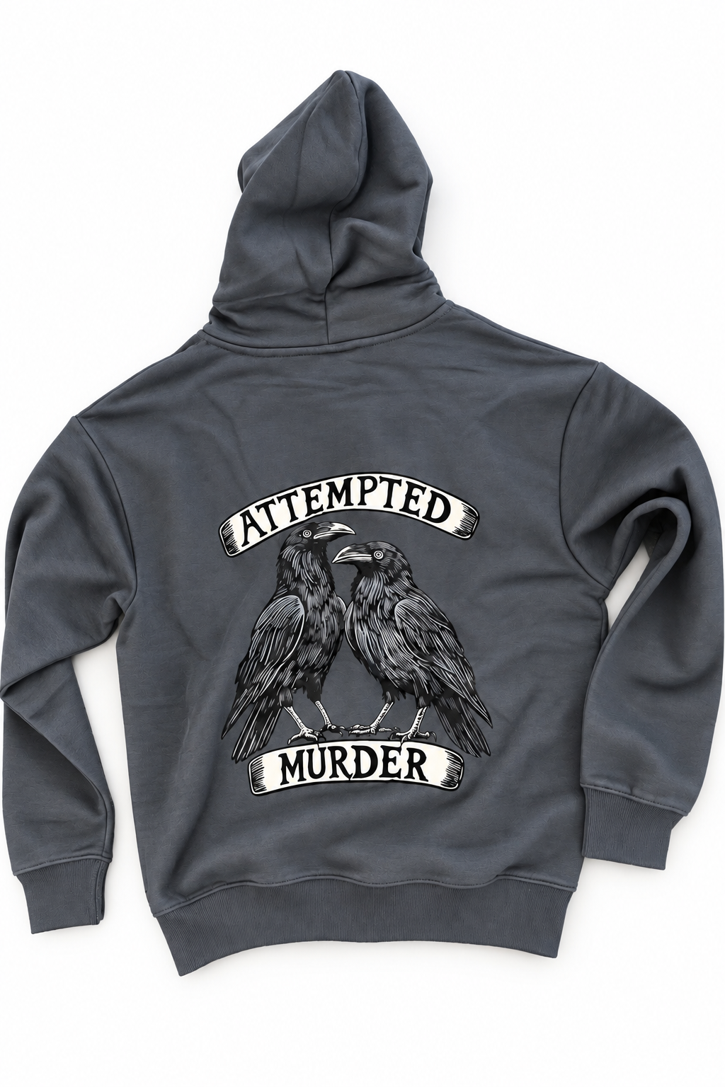 Attempted Murder Hoodie in Slate Grey