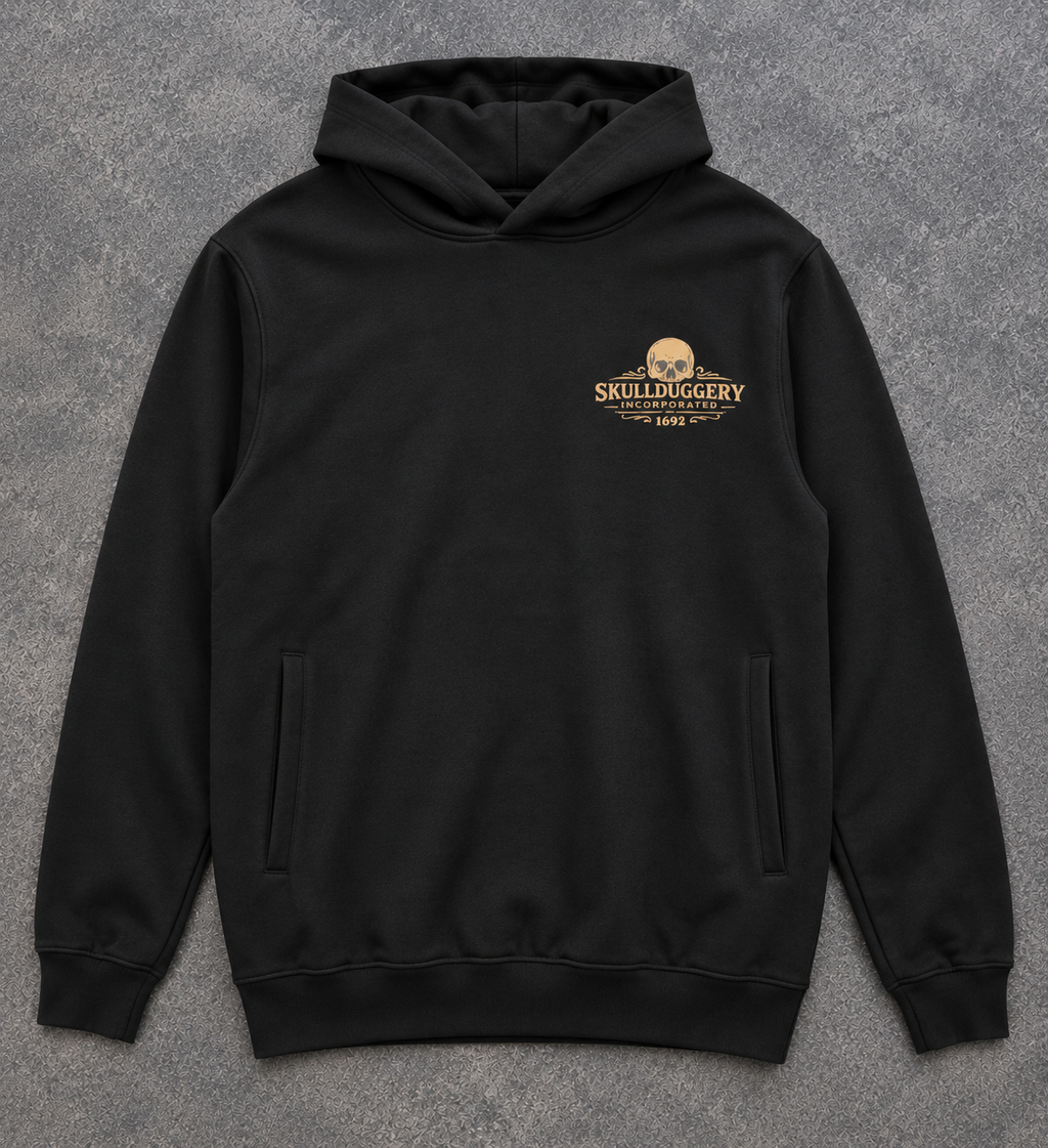 Skullduggery Art of the Unlawful Hoodie in Black