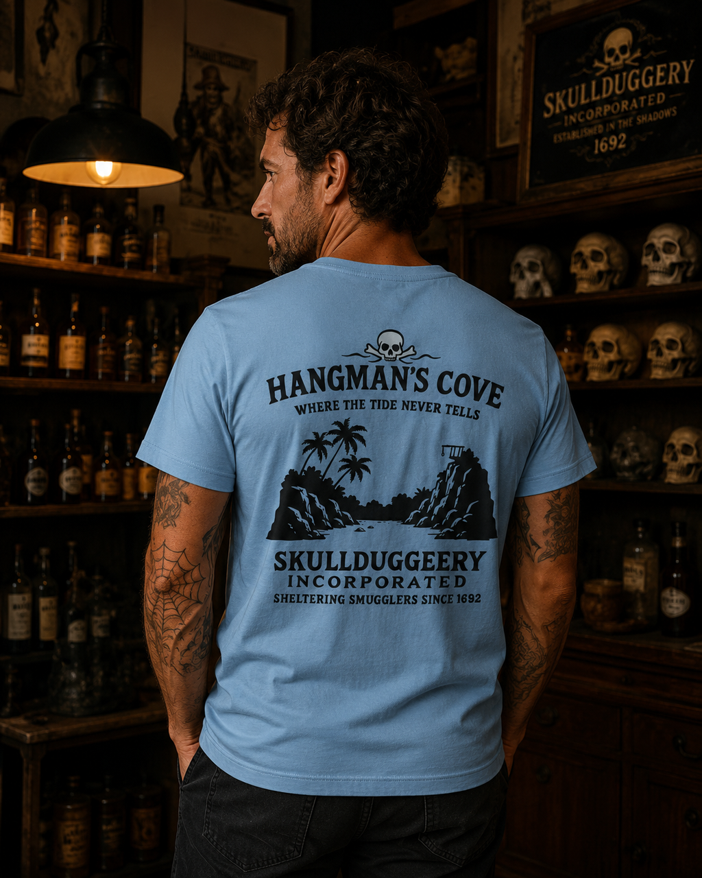 Skullduggery Hangman’s Cove in cool blue