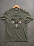 Skullduggery Frontiers t-shirt in organic khaki