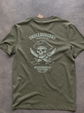 Skullduggery Scoundrels t-shirt in Organic Khaki