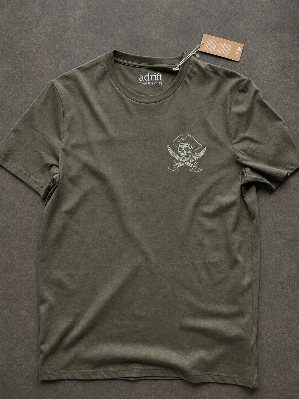 Skullduggery Scoundrels t-shirt in Organic Khaki