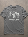 Skullduggery Organised Crime t-shirt in iron grey
