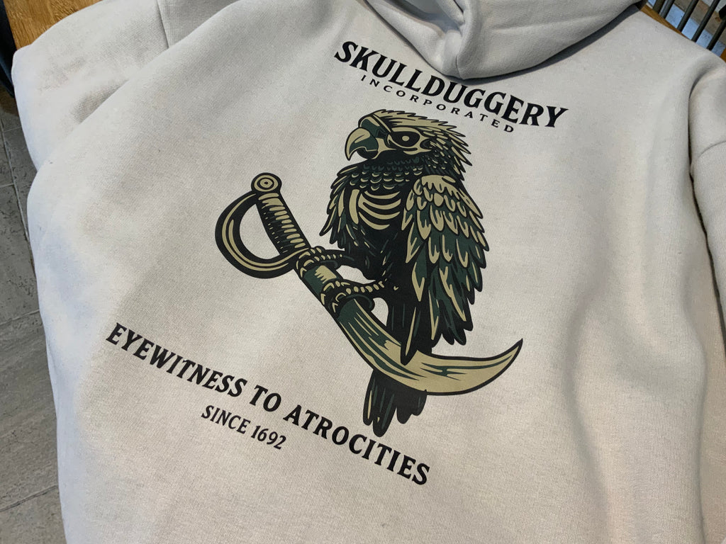 Skullduggery Atrocities Hoodie in grey mist
