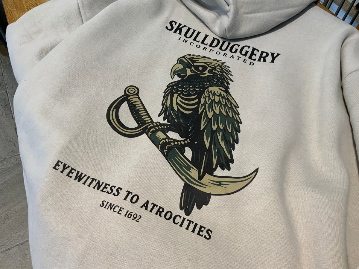 Skullduggery Atrocities Hoodie in grey mist