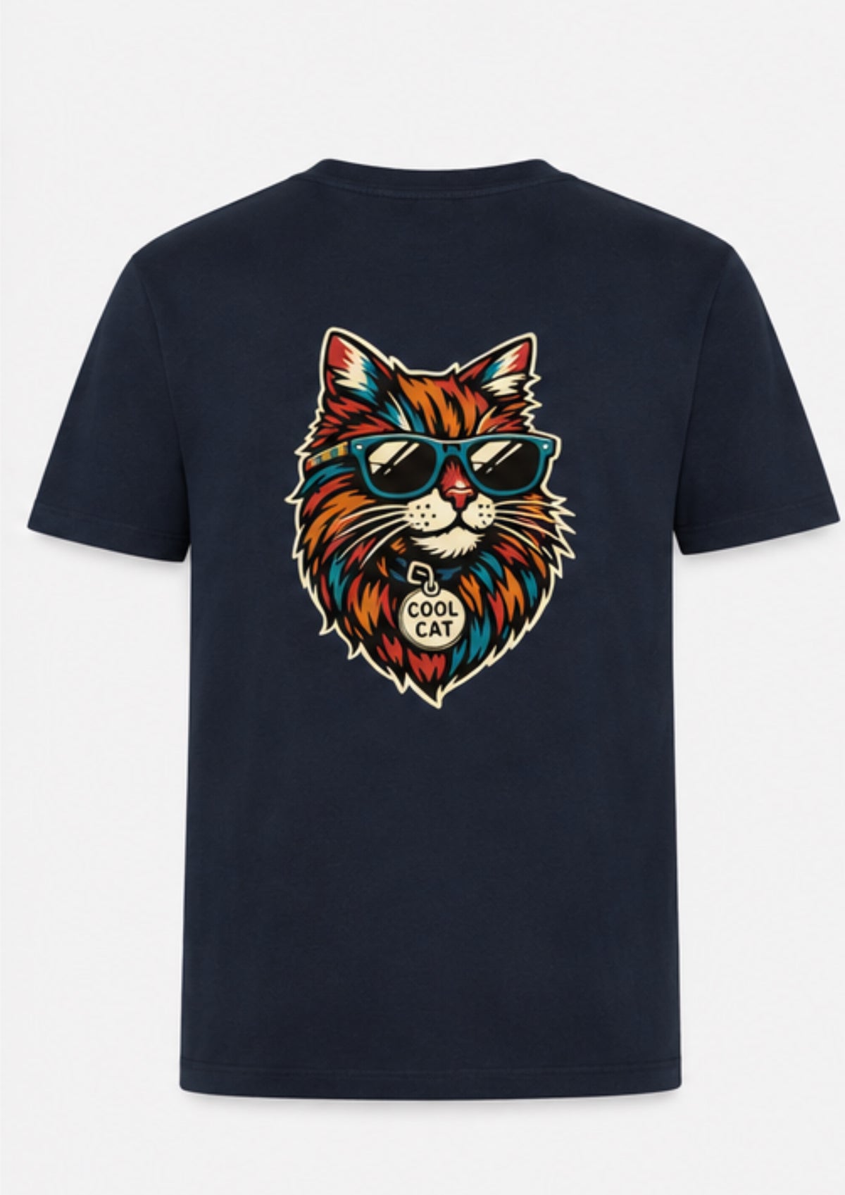 Cool Cat t-shirt in Navy