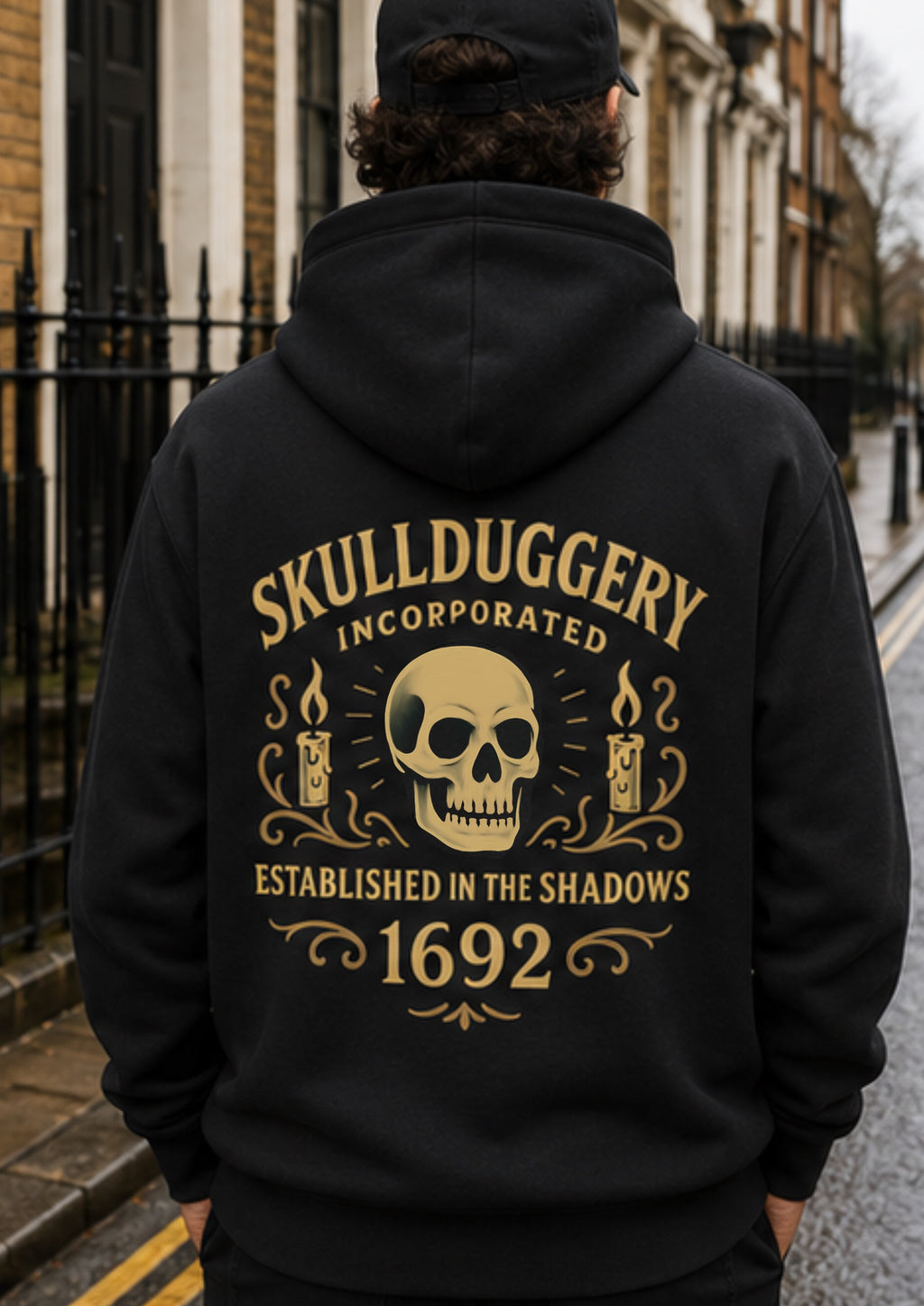 Skullduggery Established in the Shadows Hoodie in black