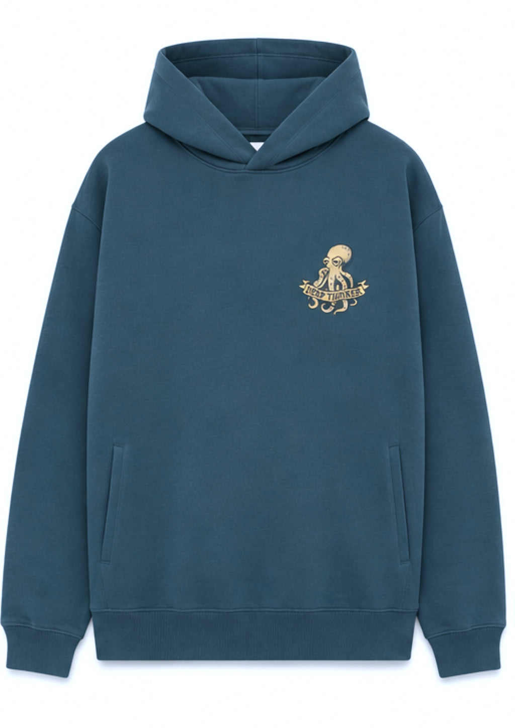 Deep Thinker Hoodie in deep sea blue