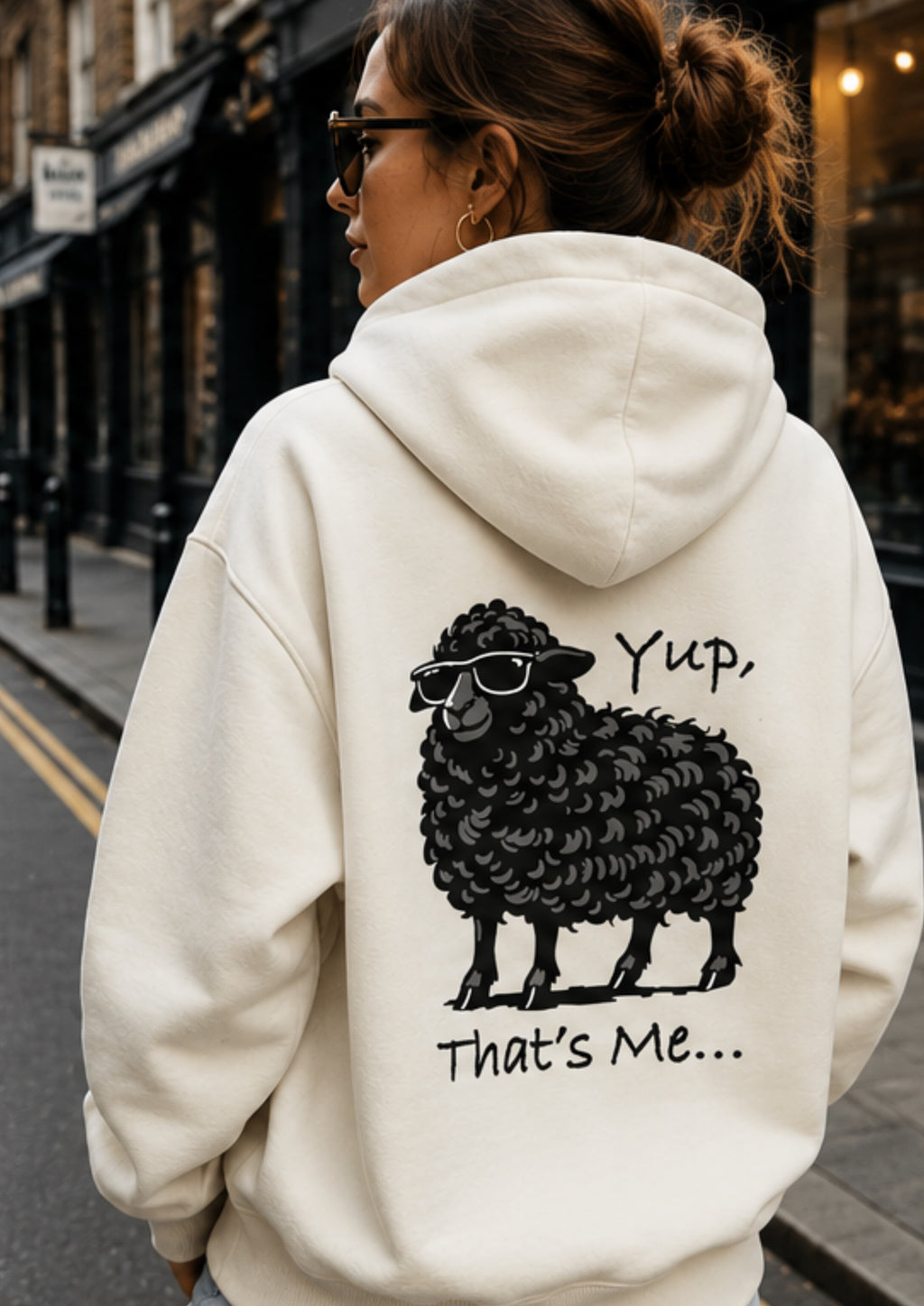 Black Sheep Hoodie in Ivory
