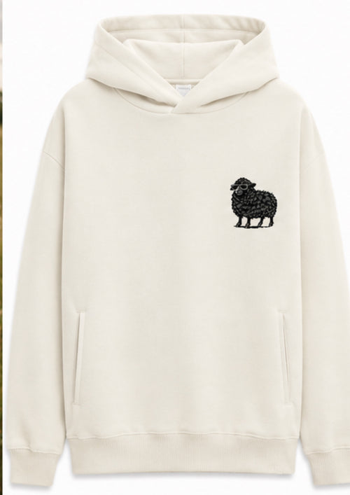 Black Sheep Hoodie in Ivory