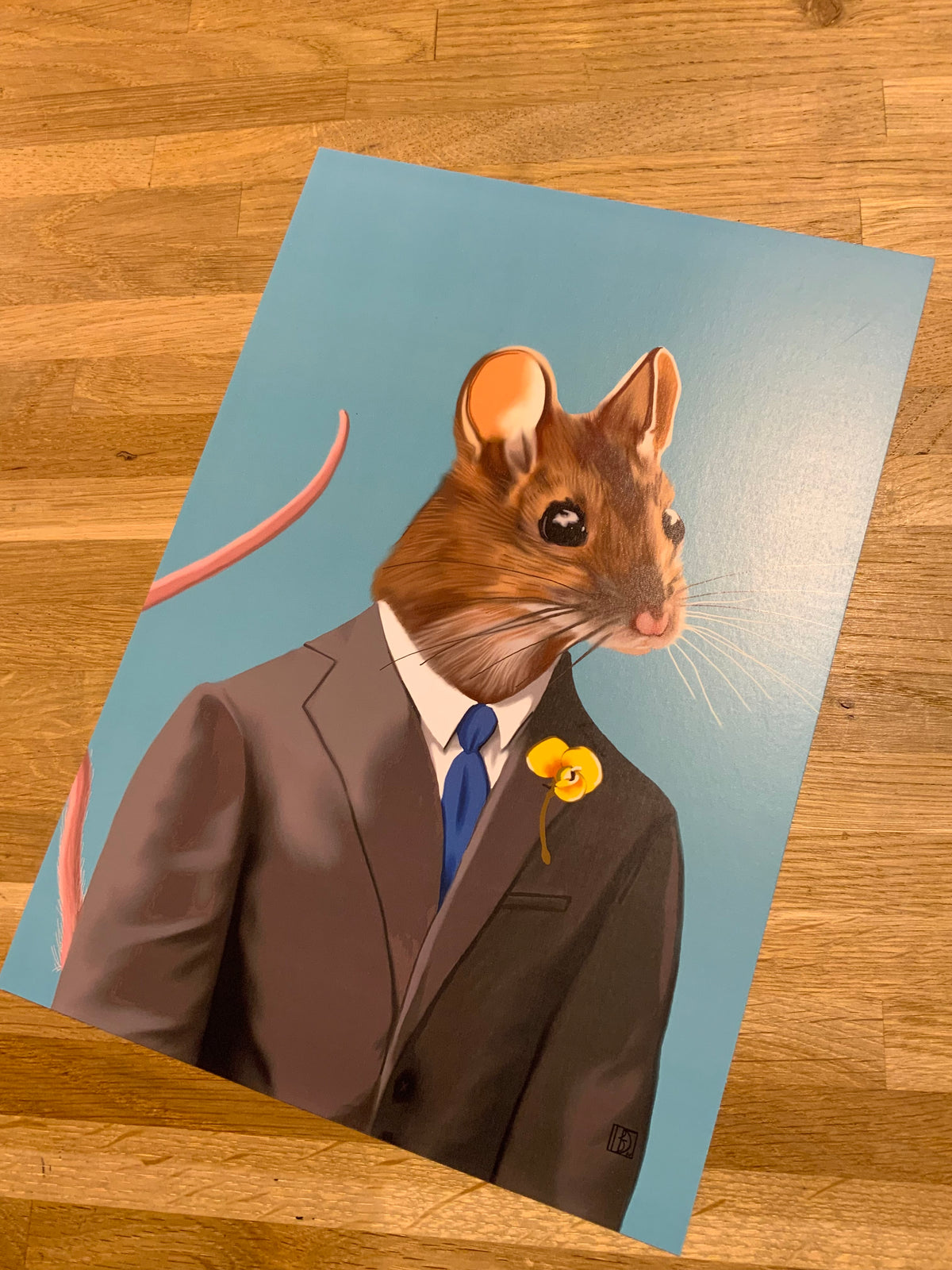 The Mouse — Animals in Suits Art Print A4