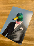 The Duck  — Animals in Suits Art Print A4