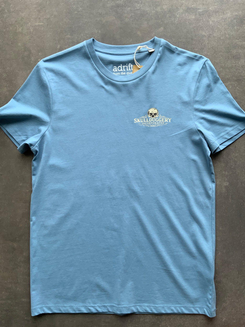 Skullduggery Health & Safety t-shirt in blue