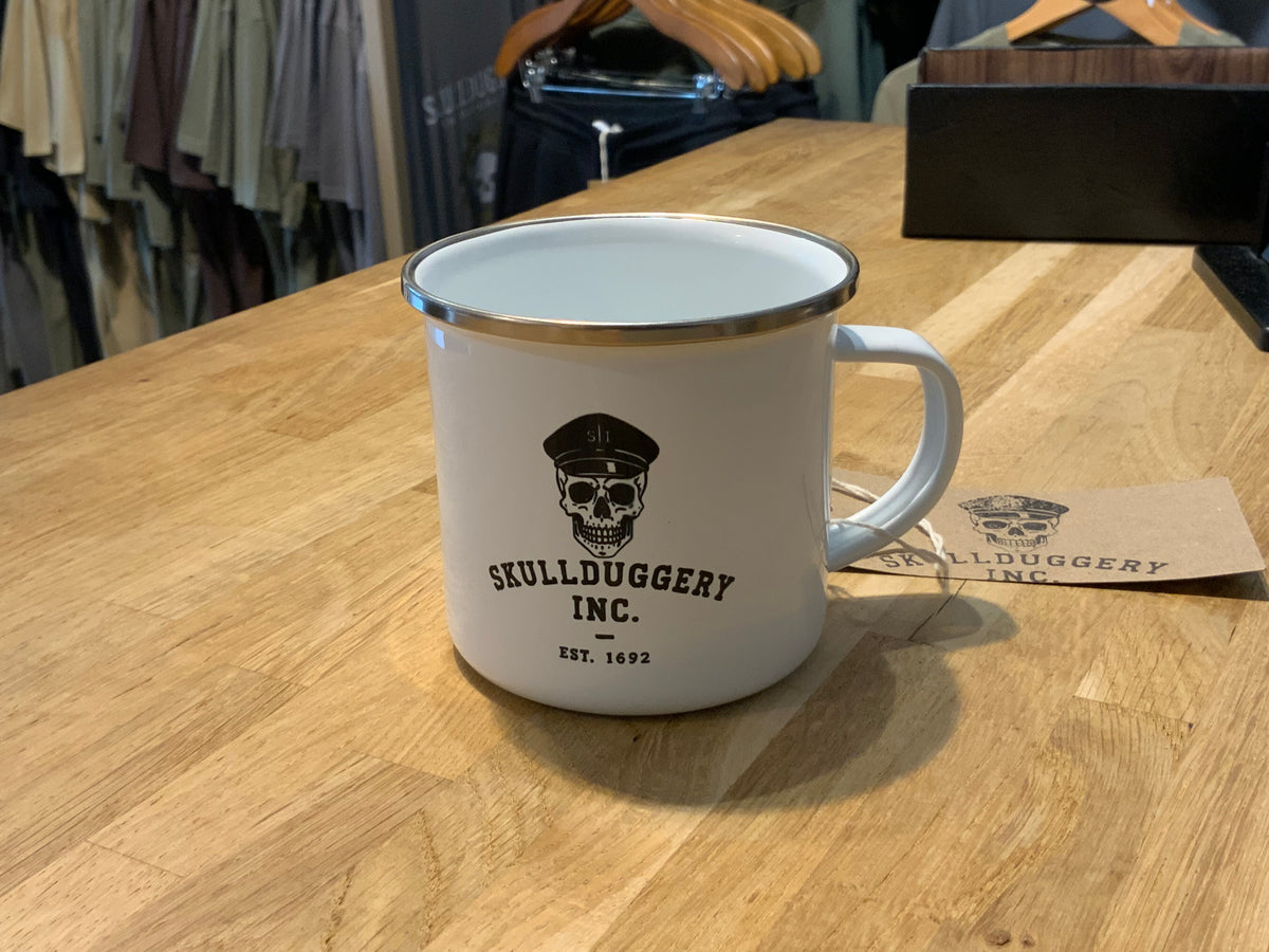 Skullduggery Inc. Issued Equipment Enamel Mug