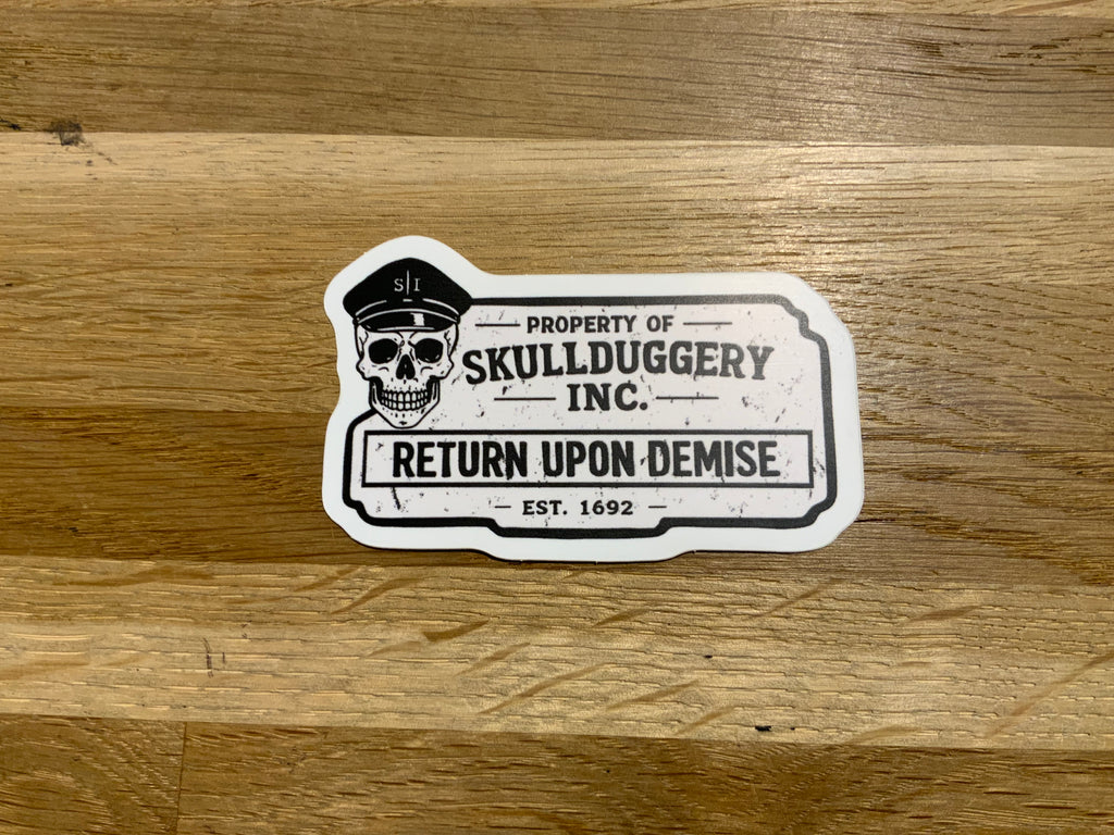 Skullduggery Vinyl Stickers
