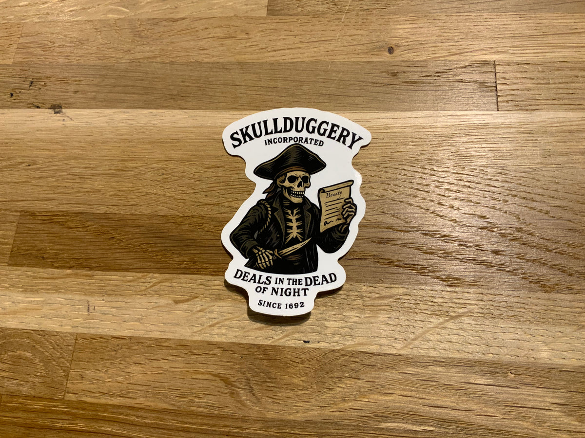 Skullduggery Vinyl Stickers