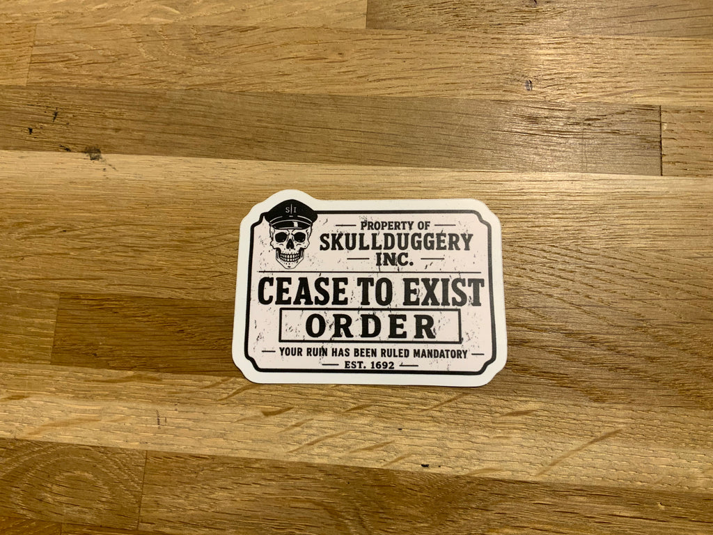Skullduggery Vinyl Stickers