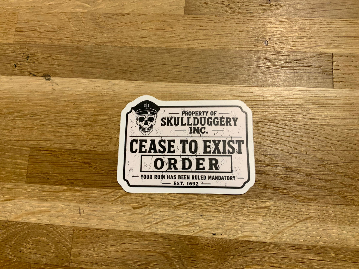 Skullduggery Vinyl Stickers